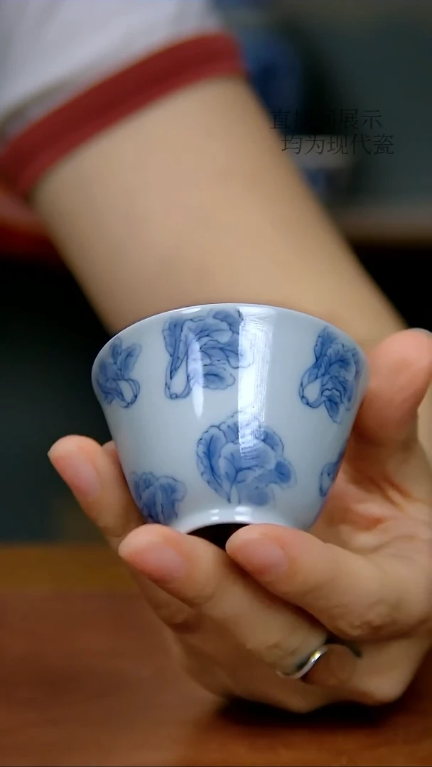 陶瓷白菜铃铛杯