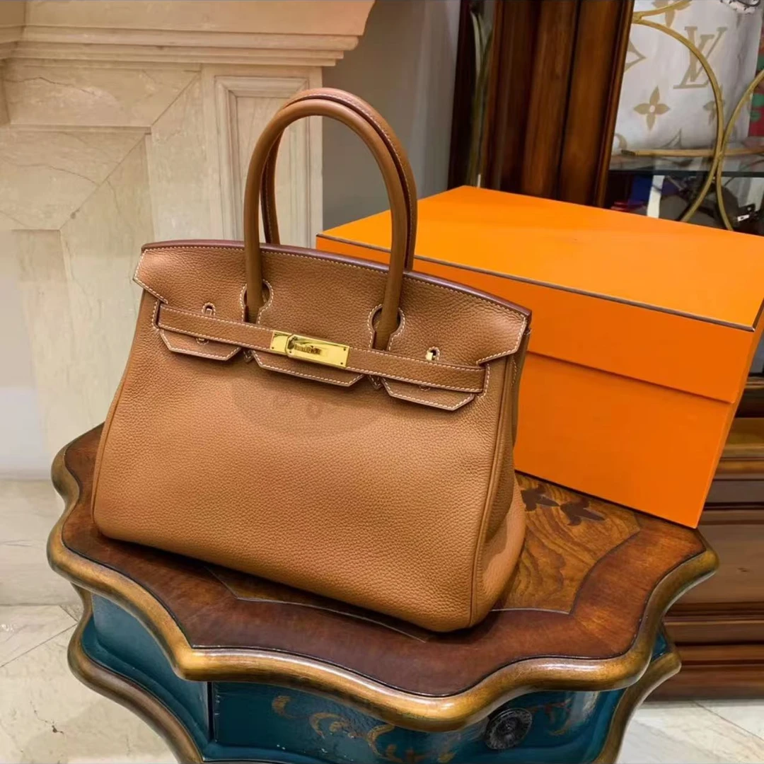 未使用 Hermes/爱马仕 爱马仕 金棕金扣Birkin25 U刻16387171