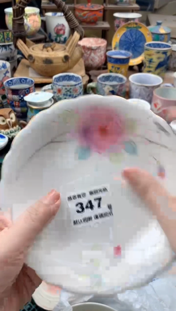 瓷片小*蛋347号九姑娘工艺品瓷器