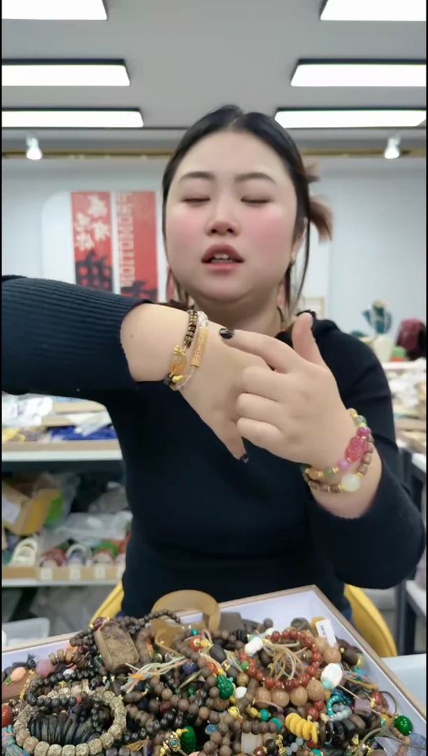 【闪购商品】水晶颈饰合金1446 白水五条经手串