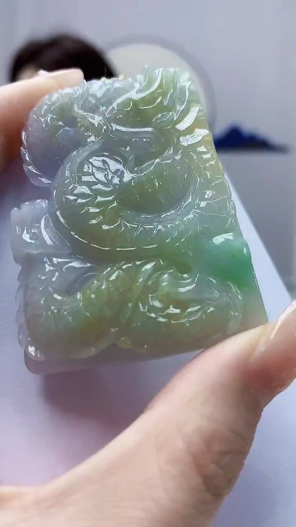 未镶嵌定制翡翠4829DD-毛货挂件37