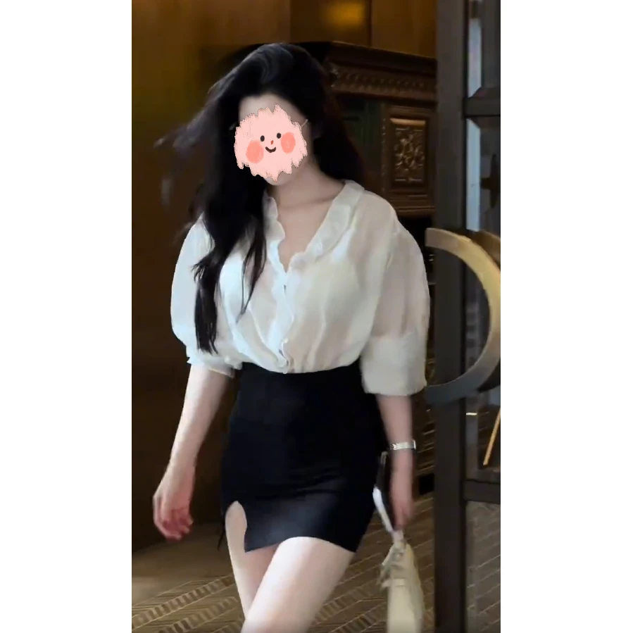 气质高级感白色衬衫女上衣2025夏季新款法式百搭防晒夏日绝美衬衣