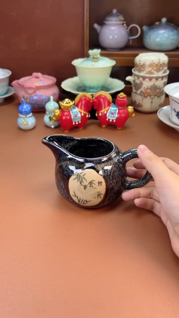 拾椿山 | 精美陶瓷茶具/茶器/茶道配件 公道杯窑变