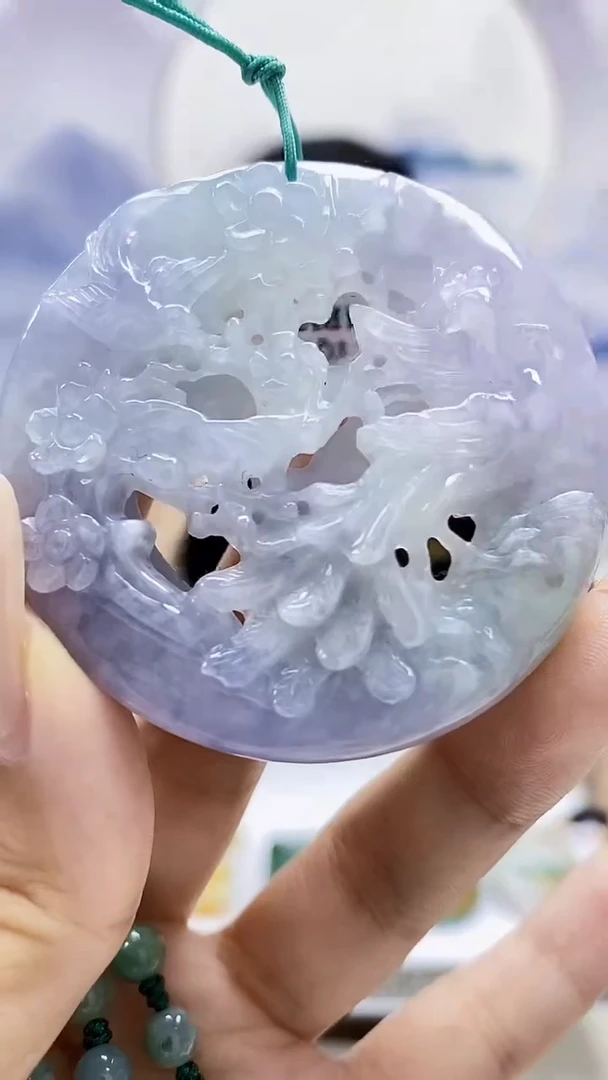 定制翡翠未镶嵌5124xx-毛货挂件11赠珠链