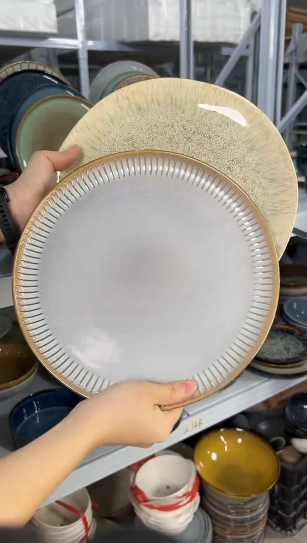 陶瓷外贸尾货瑕疵满20包邮X2大盘