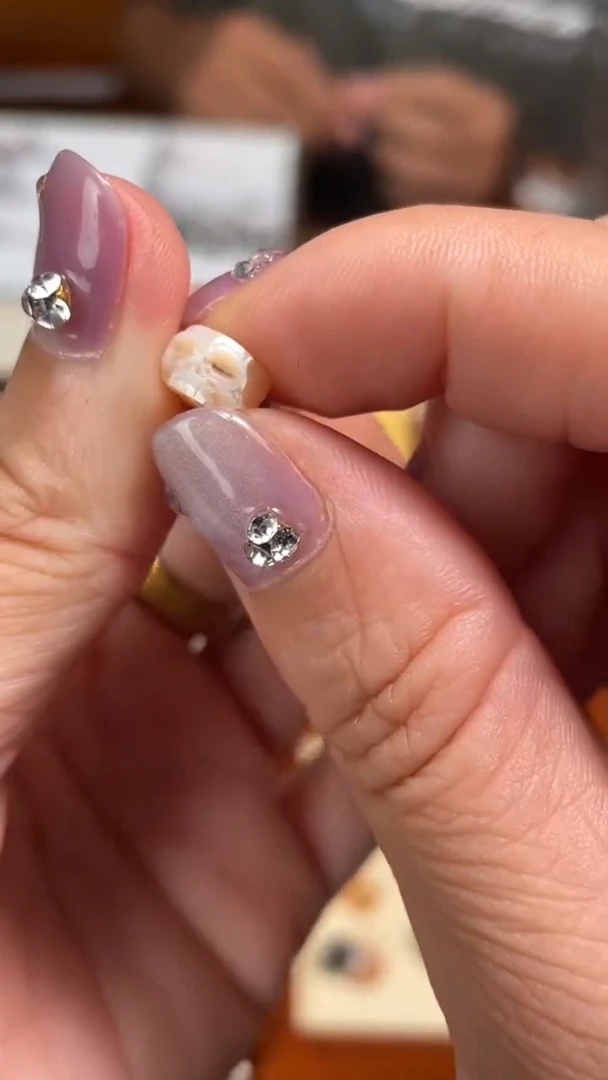 淡水珍珠未镶嵌颈饰78瑕疵珍珠半额骷髅