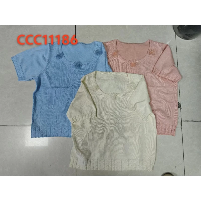 【小敏】CCC11186夏季新款百搭时尚休闲针织上衣