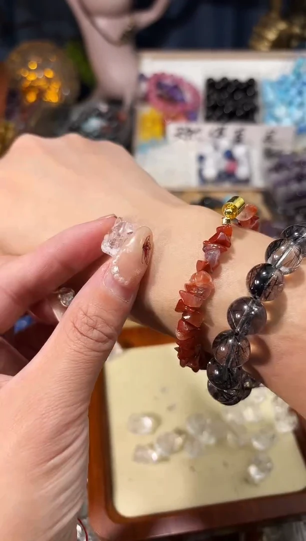 【闪购商品】水晶手串未镶嵌C10白水晶凤九一个宽卡12