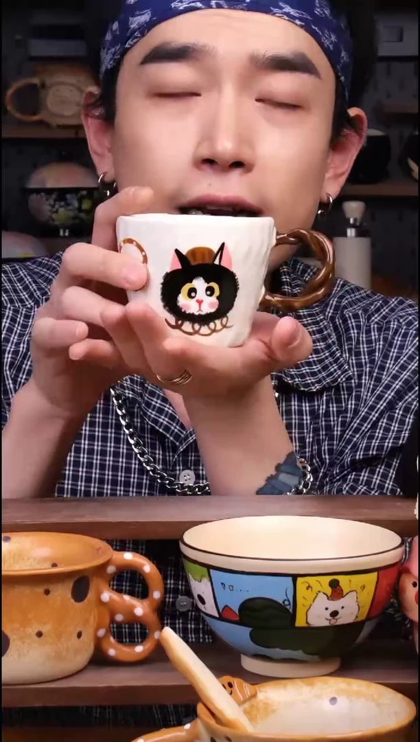 杯子景德镇可爱设计师款陶瓷