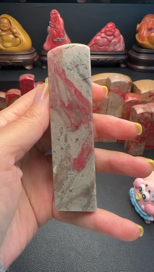 昌化石用****9昌化鸡血石印章