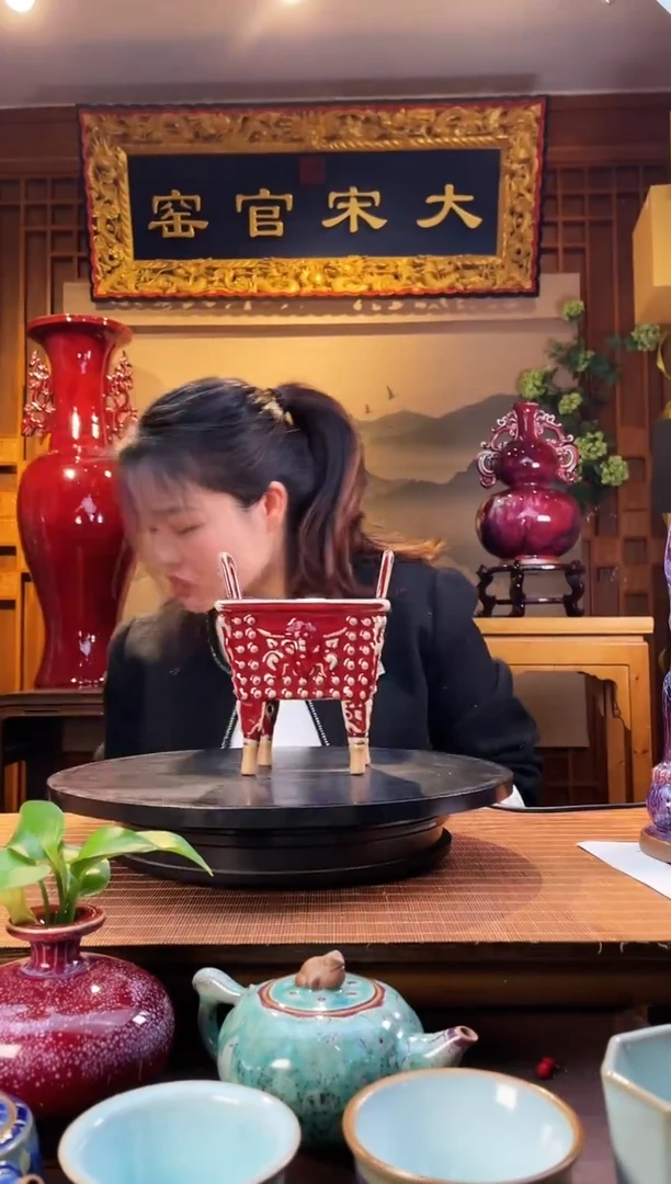 摆件大宋官窑【小方鼎】