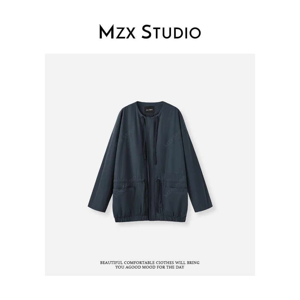 MZX 秋季纯棉抽绳百搭长袖外套 WT9171-C
