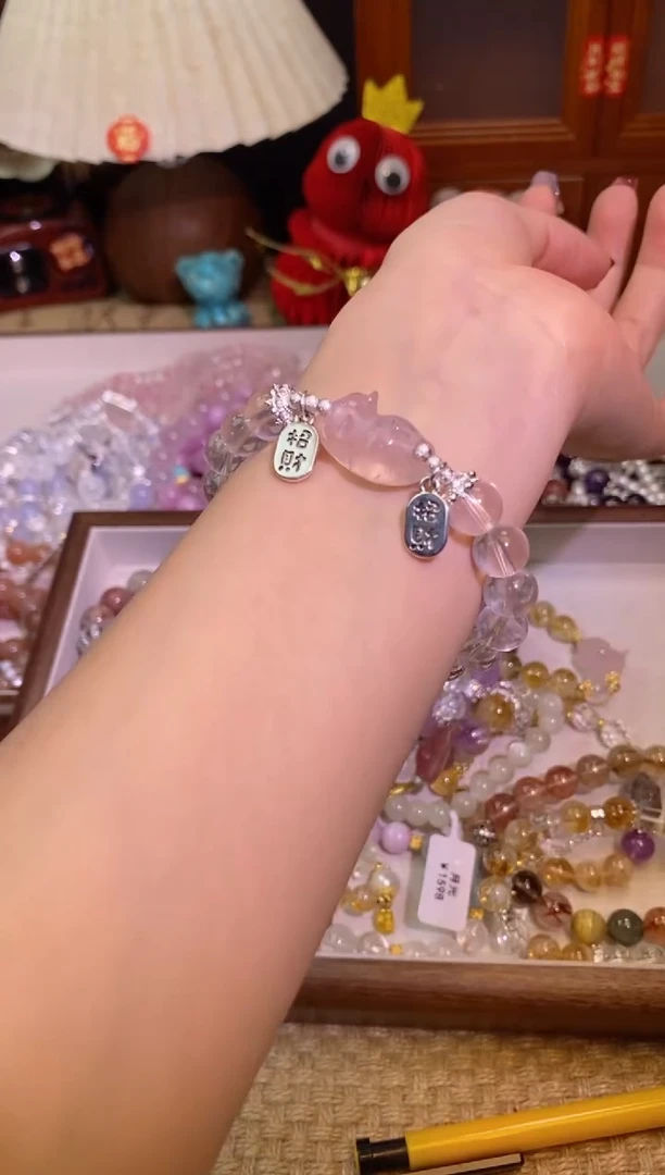 【闪购商品】水晶手链银S925镶嵌163手串