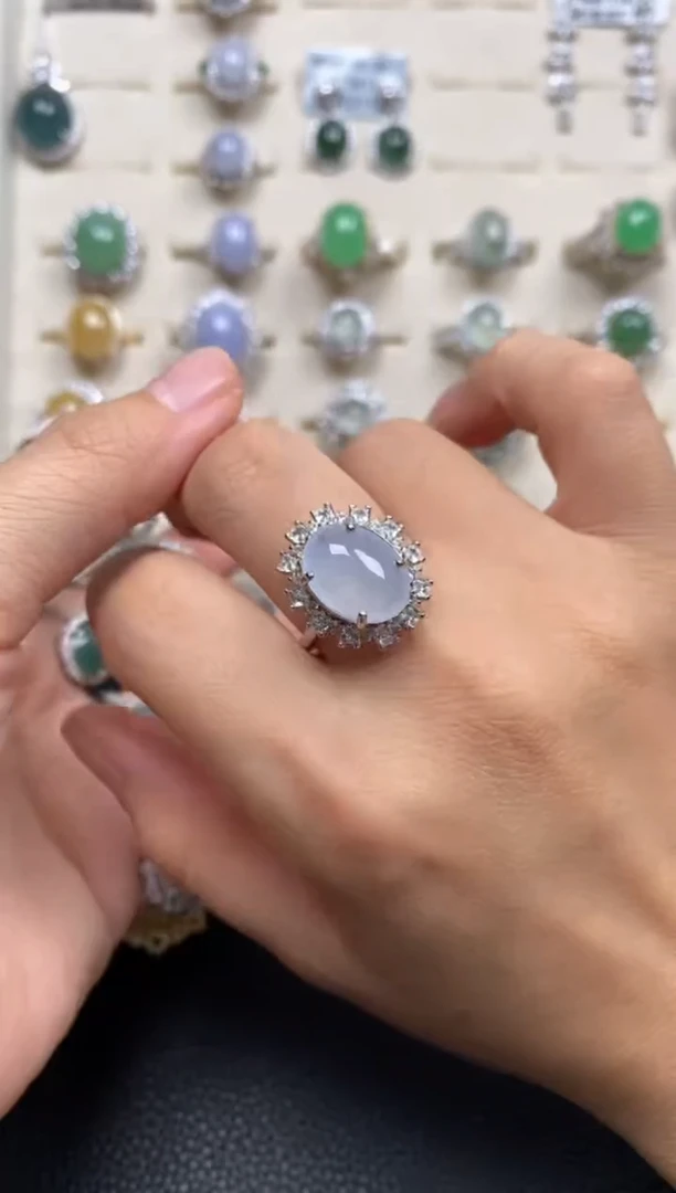 【闪购商品】翡翠戒指银S925镶嵌111111