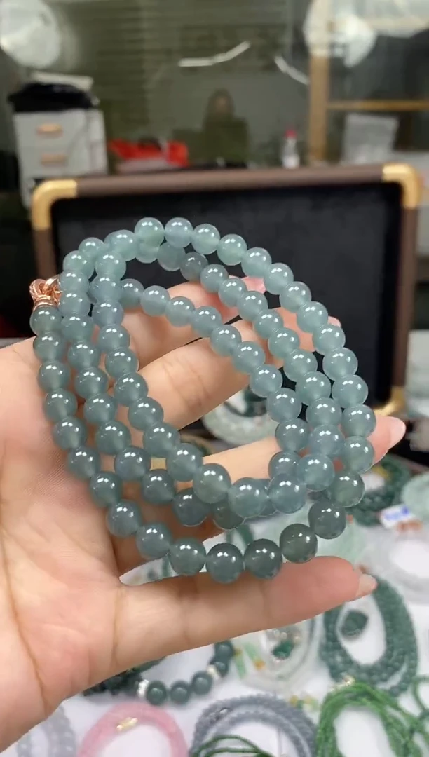 未镶嵌手串翡翠【天然翡翠珠链手串】