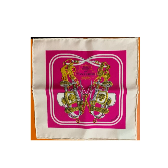 全新未使用 Hermes/爱马仕 【小花念念】“华丽的缰辔” 桑蚕丝