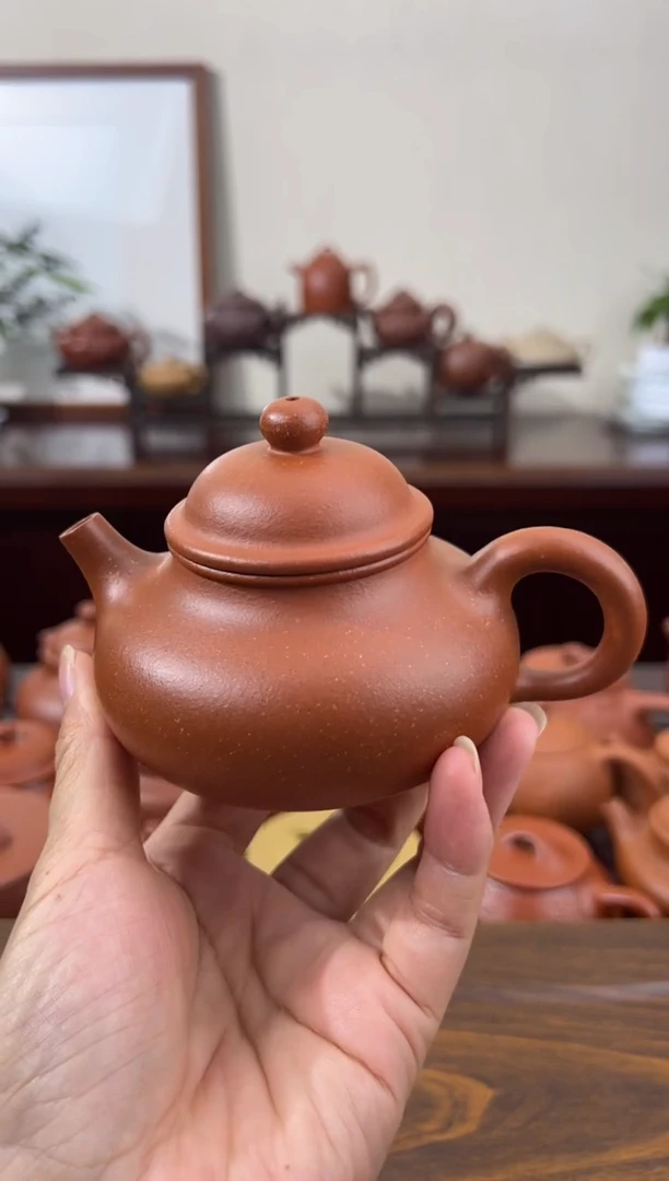 茶壶紫砂红降坡容天壶170CC