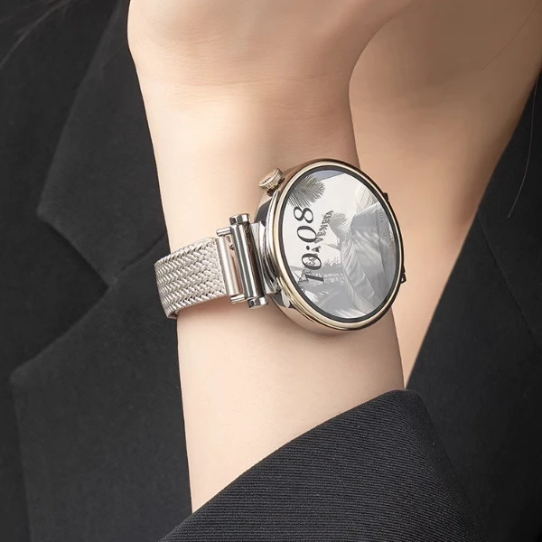 适用华为gt4表带gt5手表gt3女款gt2女士新款钢带gt金属41高级gt1