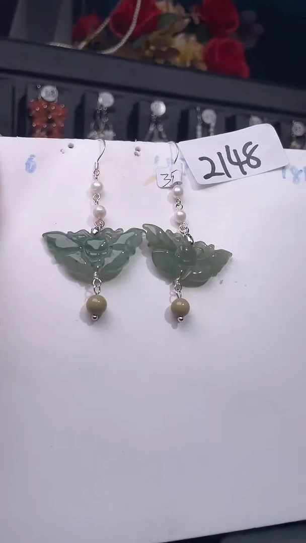 银S925镶嵌耳饰紫晶喜欢拍