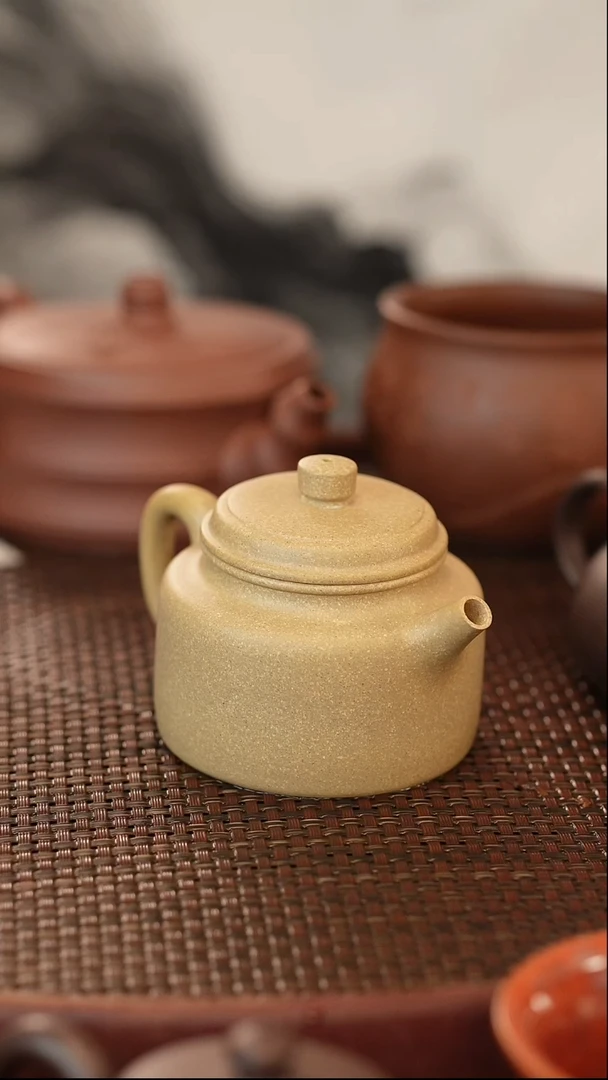 茶壶紫砂德钟 绿泥 130cc