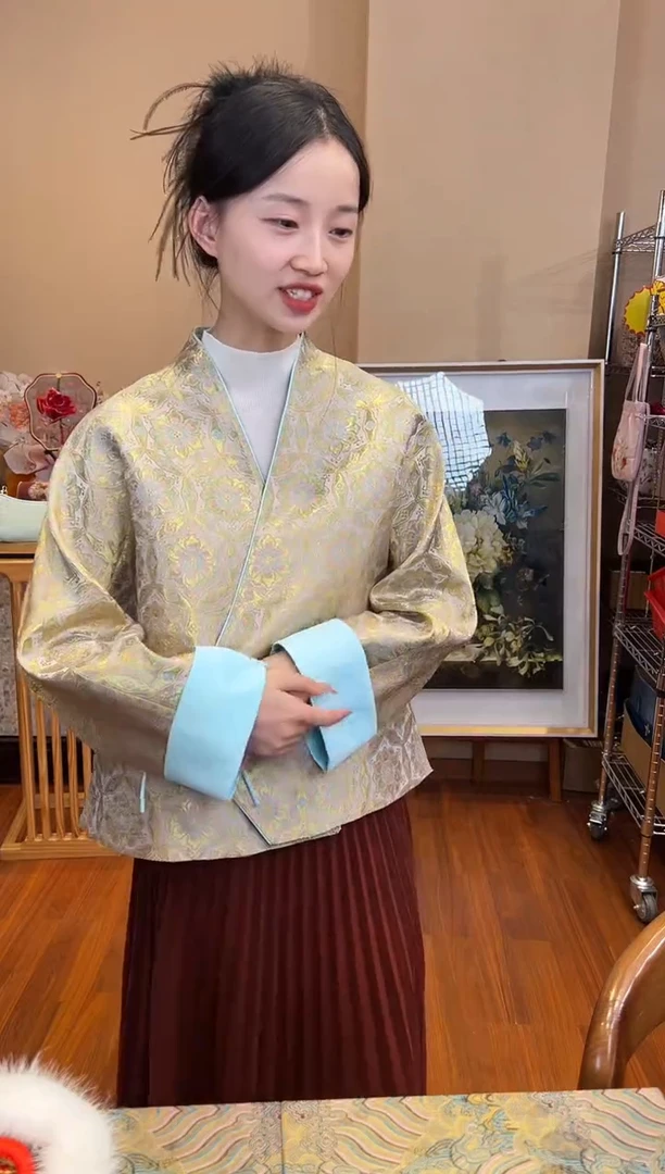 刺绣XL 名家宋锦外套