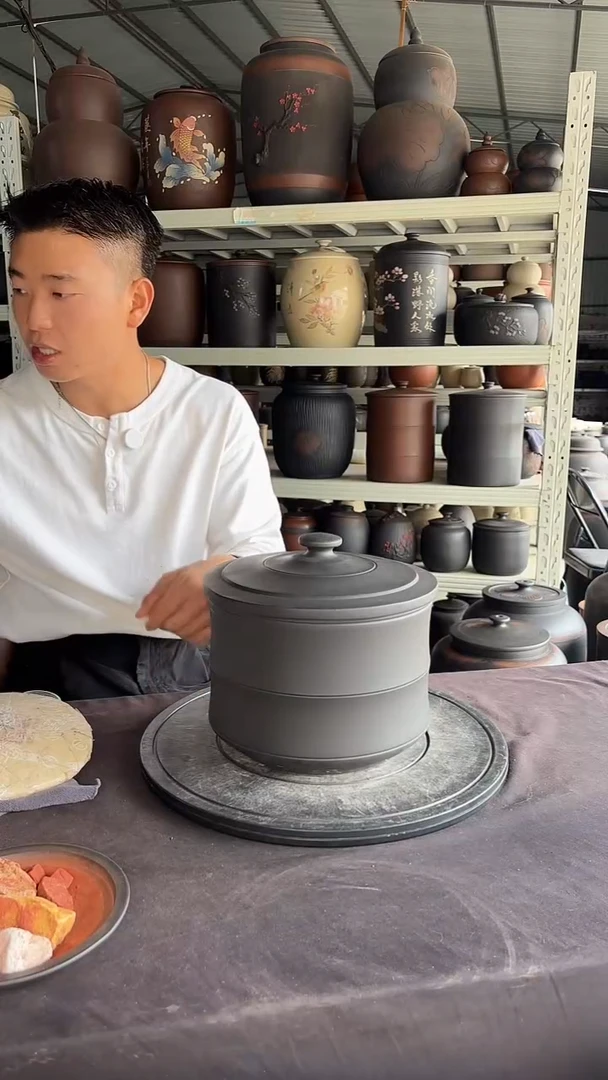 罐黑素竹节5-7饼茶叶罐