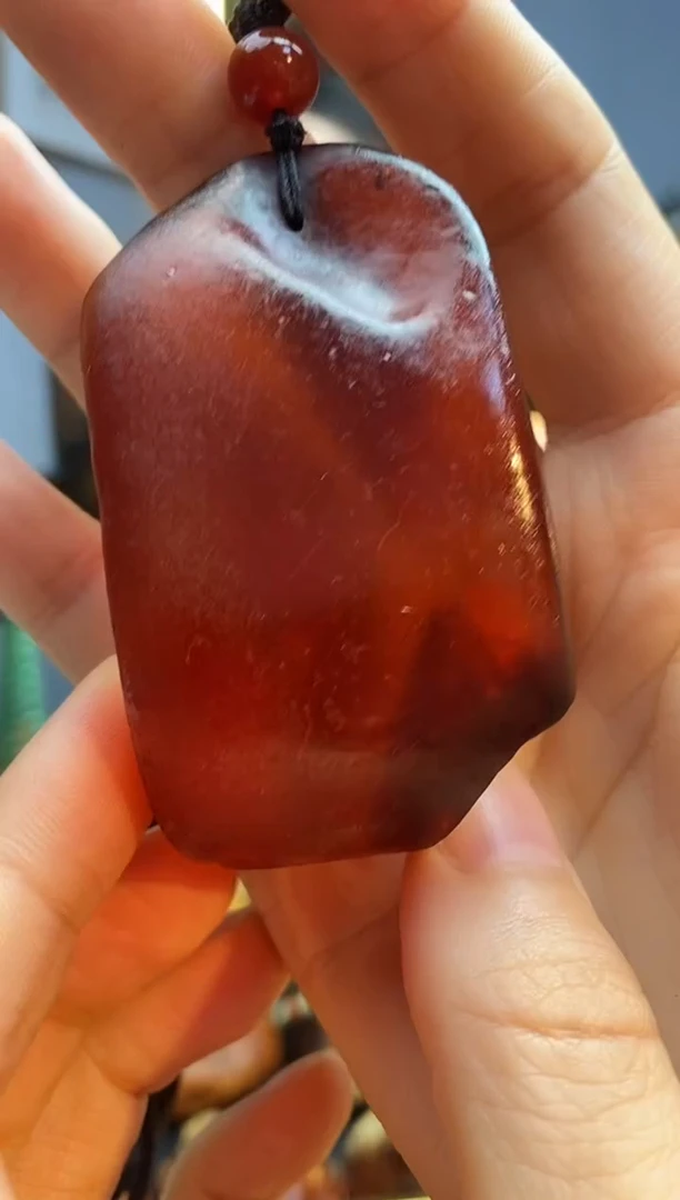 琥珀颈饰未镶嵌吊坠