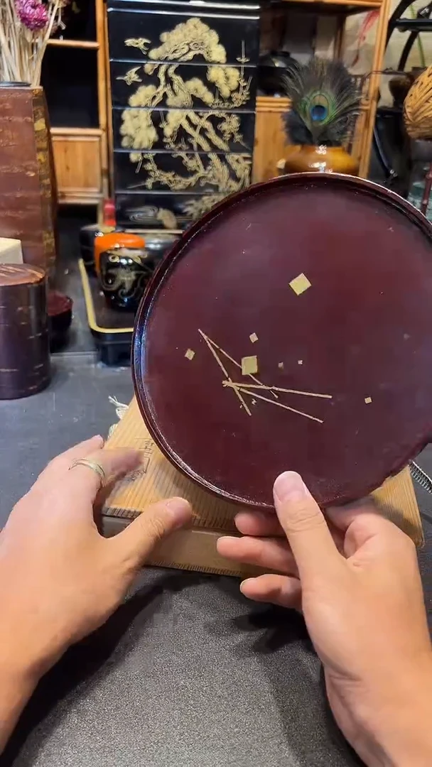 带足果子盘 大漆漆器大漆漆器大漆漆器