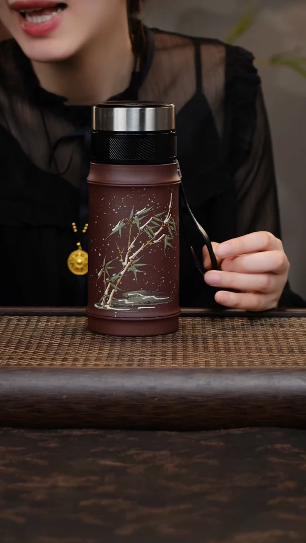 茶杯紫砂车载杯双层