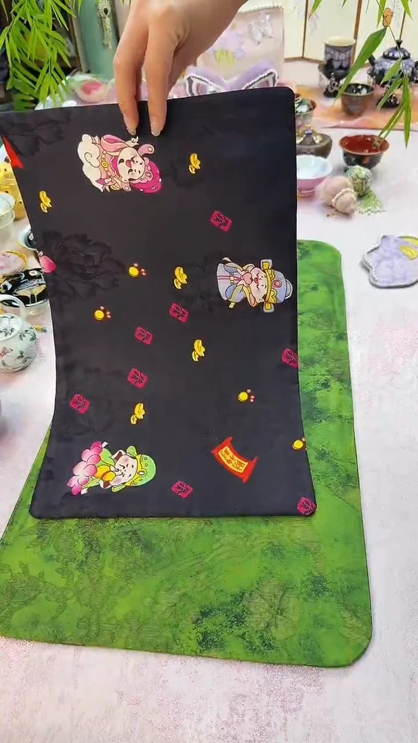 134财神钉珠茶席