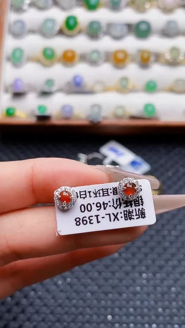 银S925镶嵌戒指翡翠1625