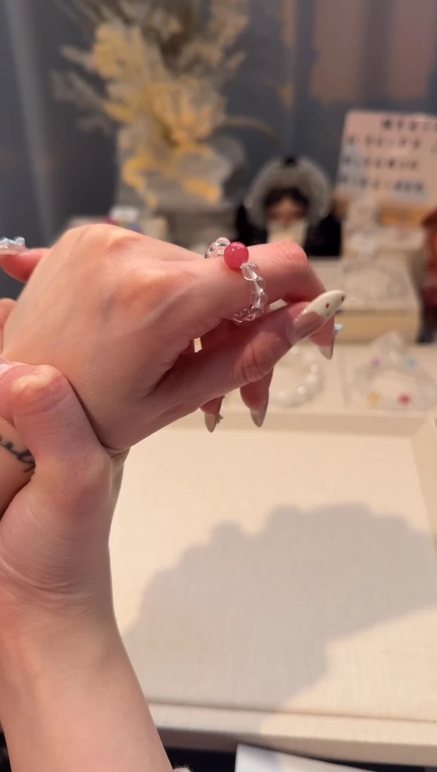 未镶嵌手串水晶水晶戒指