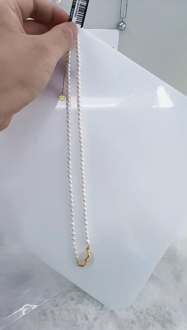 未镶嵌淡水珍珠DA珍珠项链 y072