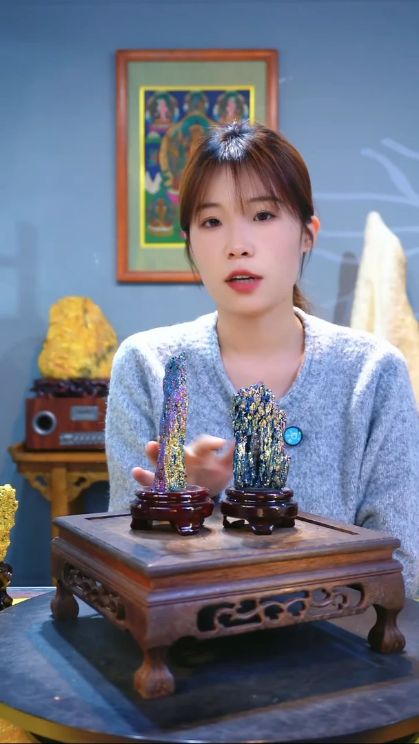 石材精品矿物晶体摆件
