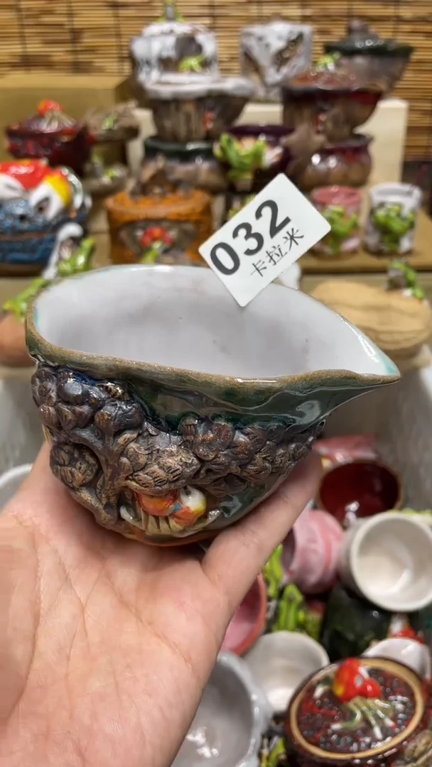 大*032精美粗陶手工柴烧