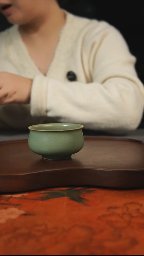 杯子瓷汝州原产地原矿仿古老釉q
