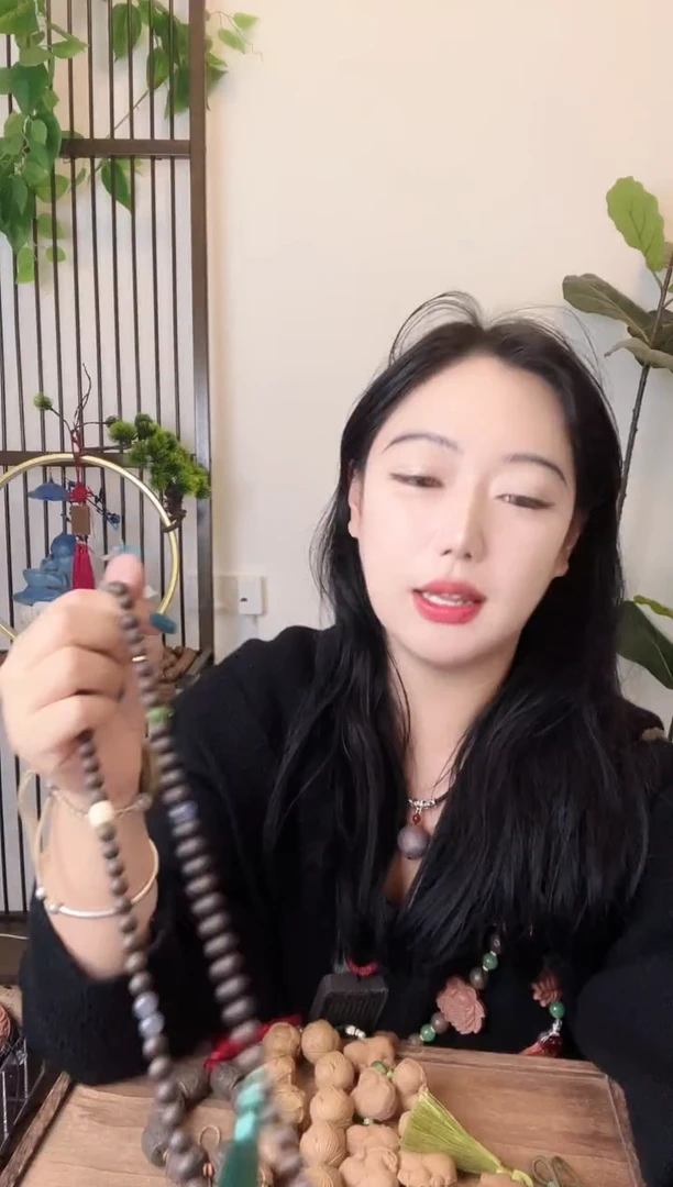 泥塑药龙涎108籽脖挂款