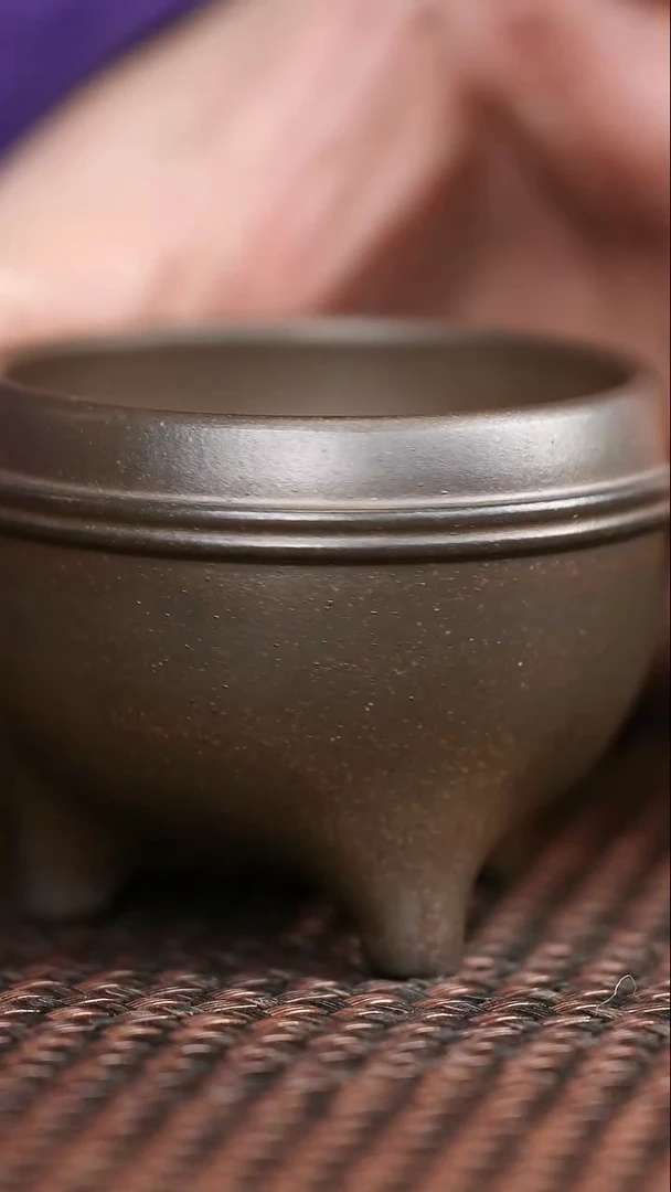 茶壶紫砂岩中泥三足杯