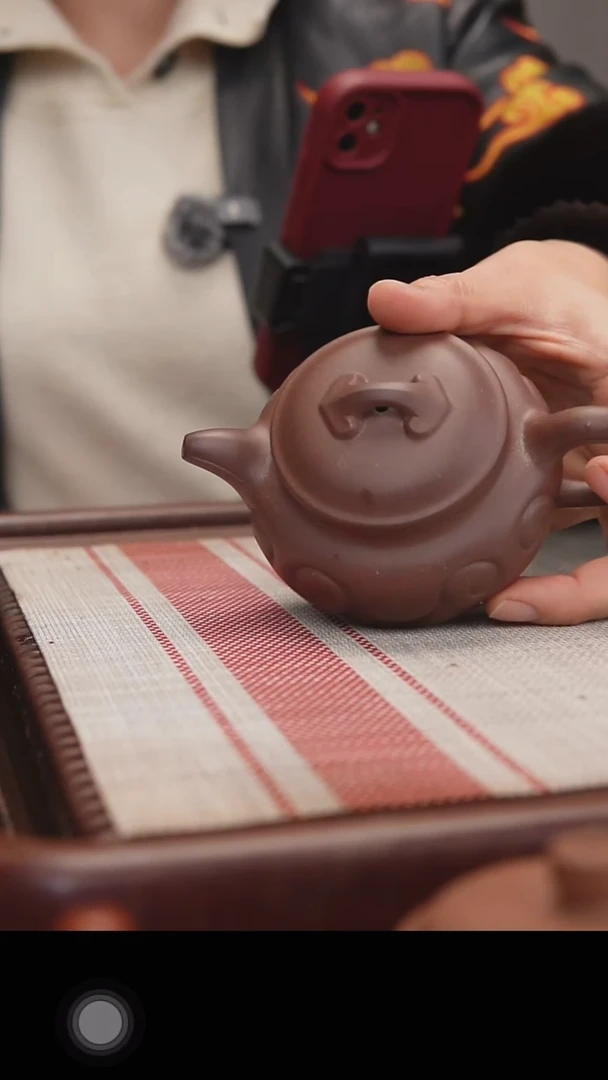 茶壶紫砂封釉底槽青仿古如意180cc