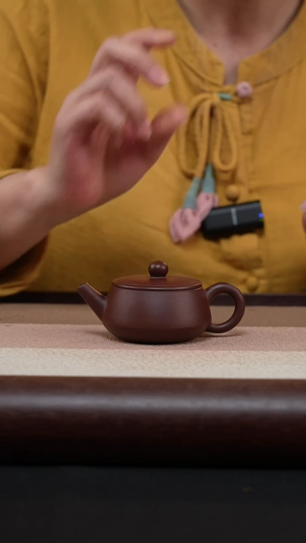 【闪购商品】紫砂茶壶紫泥-平盖石瓢MH-1861