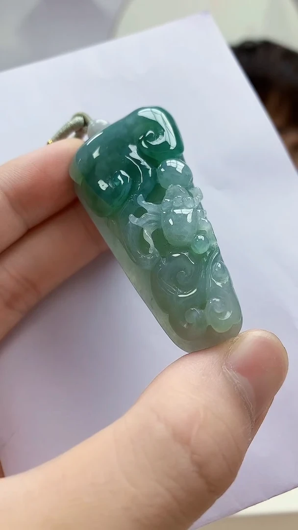 未镶嵌定制翡翠4868bb-毛货挂件24