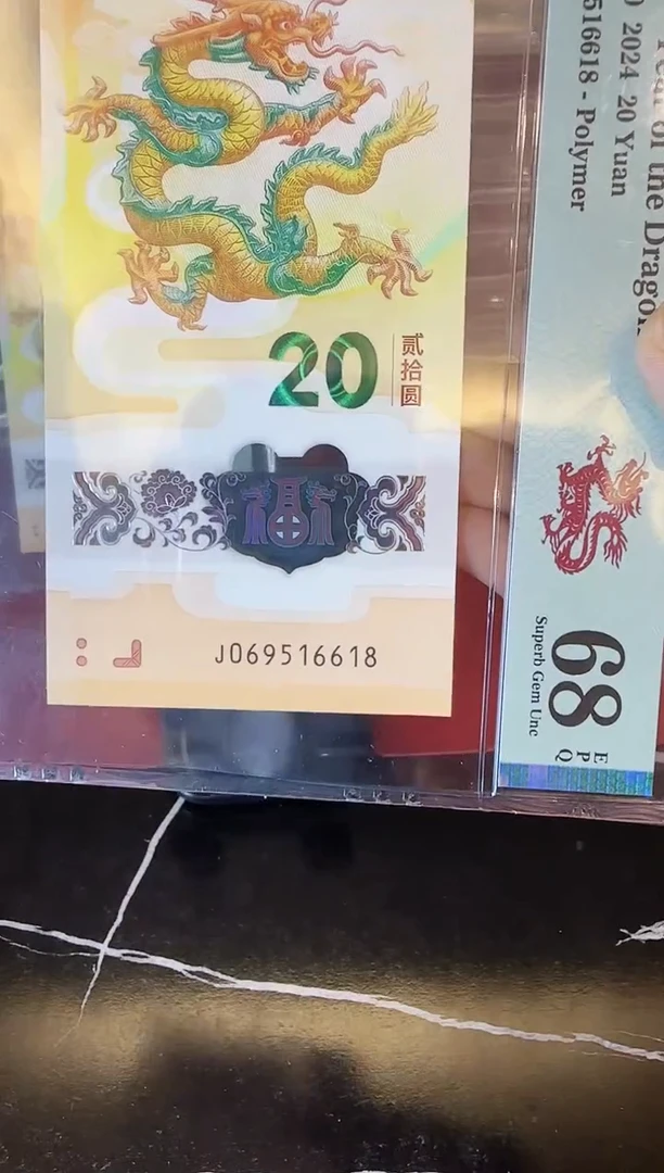塑料2024 龙钞 单张  啊啊啊啊