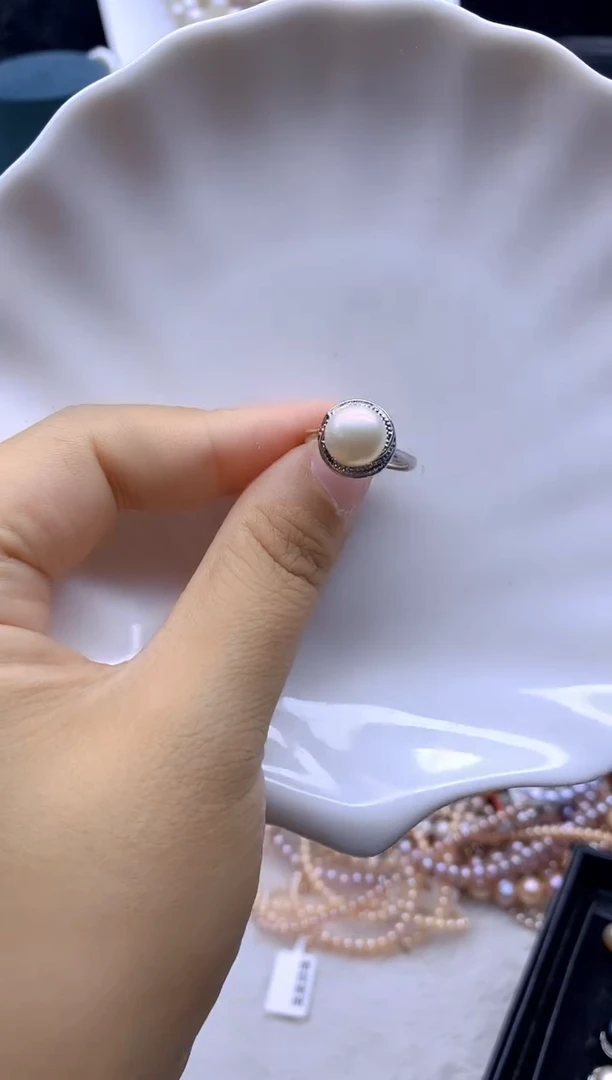 戒指未镶嵌淡水珍珠珍珠戒指