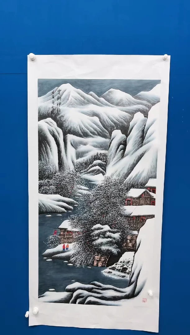 【闪购商品】国画张-四尺雪景/无框/W