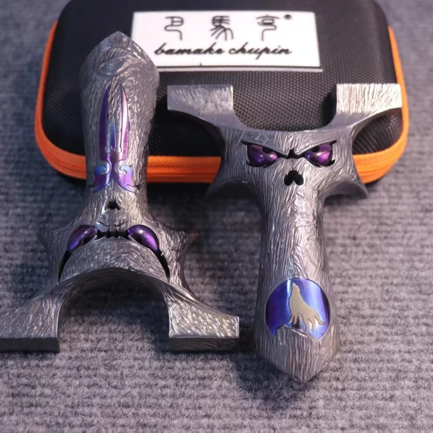正品巴马克钛合金树皮雕刻恶魔四代七代龙齿快压怪兽户外玩具