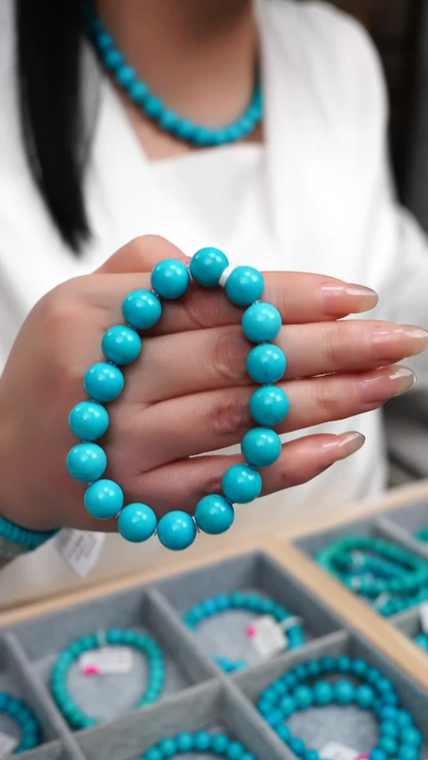 合金绿松石手链B0231