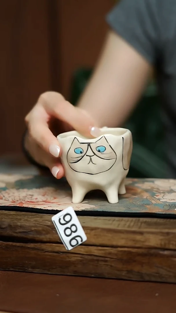 喵喵设计师 波斯猫 四足主人杯