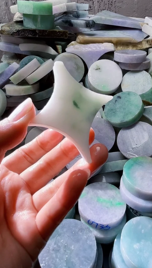 裸石翡翠天然翡翠A货古 南 173