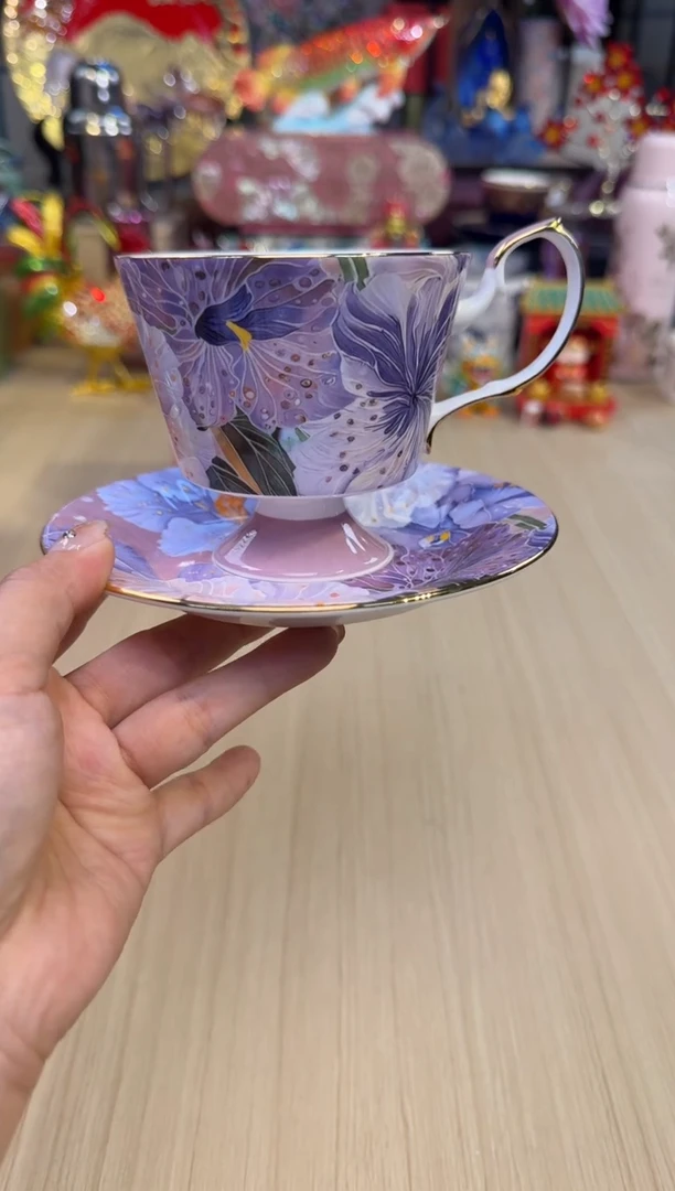 161绮梦花语咖啡杯（平口）