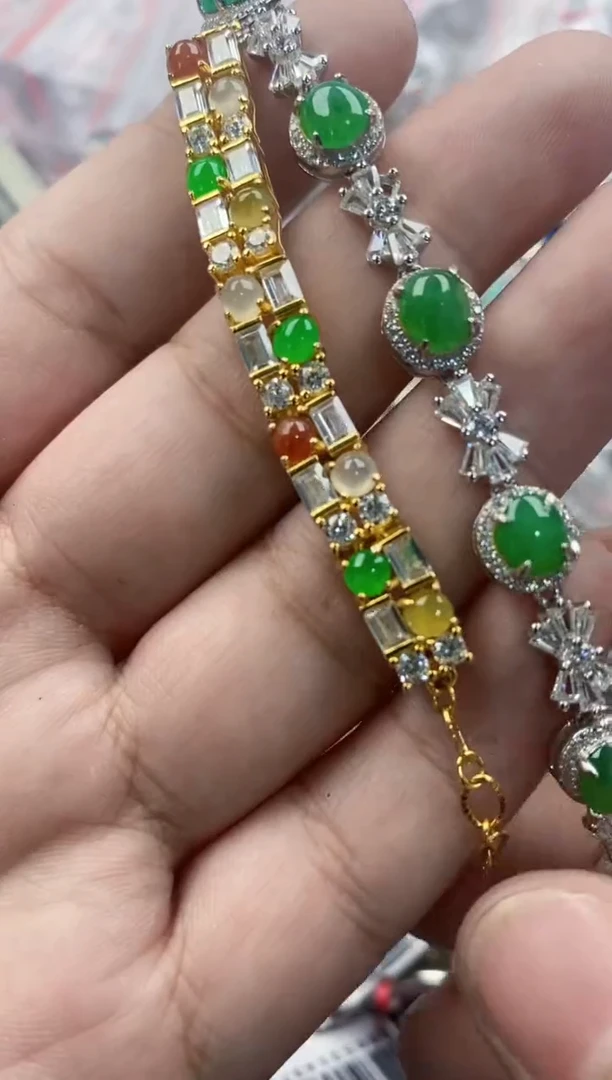 银S925镶嵌戒指翡翠999    2